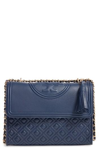 Tory Burch 'fleming' Convertible Shoulder Bag - Blue