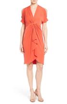 Women's Catherine Catherine Malandrino 'emily' Cold Shoulder Twist Front Dress - Red