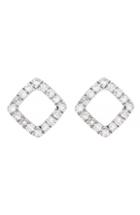 Women's Carriere Diamond Open Square Stud Earrings (nordstrom Exclusive)