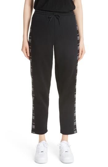 Women's Vetements Logo Tape Sweatpants - Black
