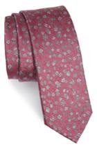 Men's The Tie Bar Freefall Floral Silk Tie, Size - Purple