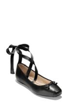 Women's Cole Haan Downtown Ankle Wrap Ballet Flat B - Black