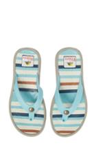 Women's Pendleton Surf Stripe Flip Flop M - Blue