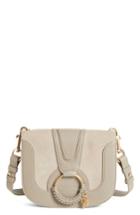 See By Chloe Hana Suede & Leather Shoulder Bag - Grey