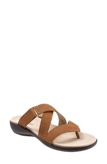 Women's Trotters Komet Thong Sandal N - Brown