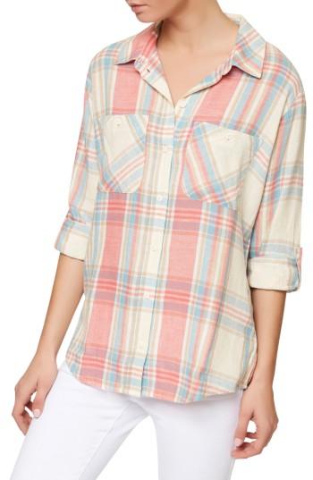 Women's Sanctuary The Steady Boyfriend Shirt, Size - Green