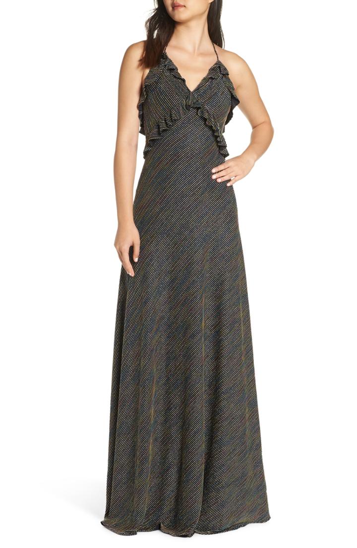 Women's Jill Jill Stuart Marjan Metallic Knit Gown - Grey