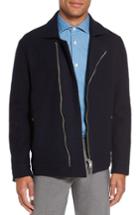 Men's Eleventy Asymmetrical Wool Moto Jacket
