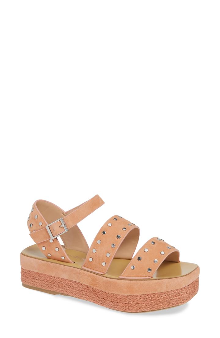 Women's Charles David Madiera Studded Platform Sandal M - Pink