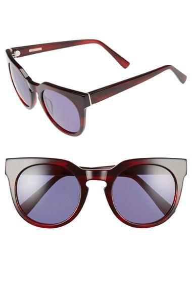 Women's Derek Lam 'stella' 51mm Round Sunglasses - Red Feather