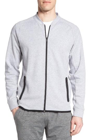 Men's Zella Knit Bomber Jacket - Grey