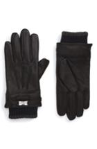 Men's Ted Baker London Quiff Leather Gloves - Black