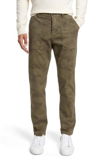 Men's Eleventy Camo Fatigue Pocket Pants - Green