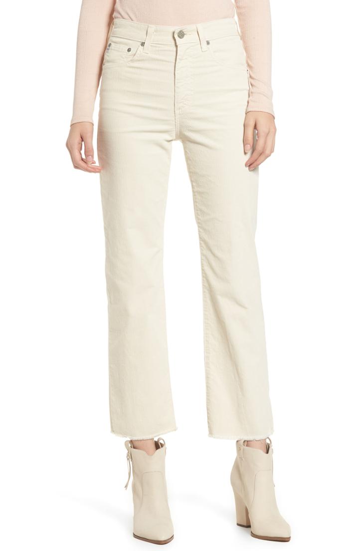 Women's Ag The Rhett High Waist Crop Corduroy Jeans