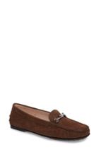 Women's Tods Croc Embossed Double T Loafer .5us / 35.5eu - Brown