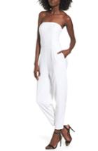 Women's Leith Strapless Jumpsuit - White