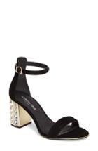 Women's Kenneth Cole New York Luisa Imitation Pearl Embellished Sandal .5 M - Black
