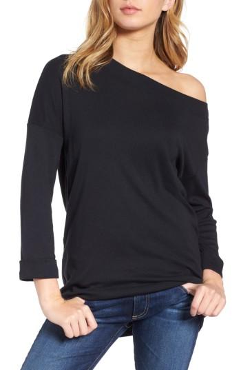 Women's Splendid Off The Shoulder Tunic Top - Black