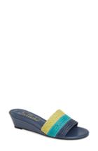 Women's Callisto Emmet Slide Sandal M - Blue