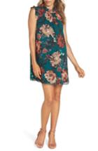 Women's Ali & Jay Wonderful Things Floral Ruffle Neck Shift Dress - Green