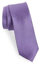 Men's 1901 Newport Dot Silk Tie, Size - Purple