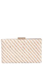 Nordstrom Woven Cork & Faux Leather Clutch -