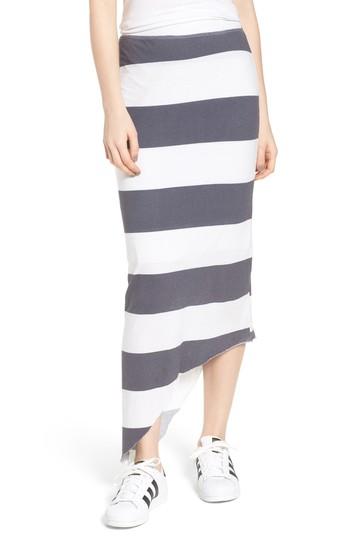 Women's Frank & Eileen Tee Lab Stripe Asymmetrical Skirt - Grey