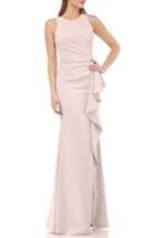 Women's Carmen Marc Valvo Couture Infusion Ruffle Gown - Pink