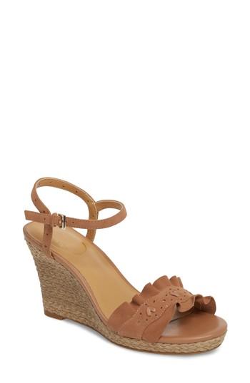 Women's Jack Rogers Vale Espadrille Wedge Sandal M - Brown