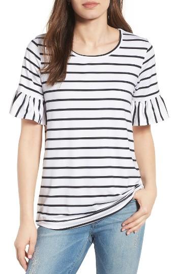 Women's Bobeau Bell Sleeve Tee - White