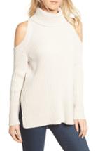 Women's Cupcakes And Cashmere Rodell Cold Shoulder Sweater, Size - Beige