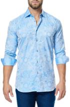 Men's Maceoo Luxor Paisley Sport Shirt (s) - Blue