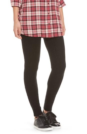 Women's Hue Cable Knit Sweater Leggings