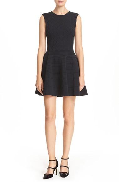 Women's Ted Baker London 'frinca' Mix Knit Skater Dress