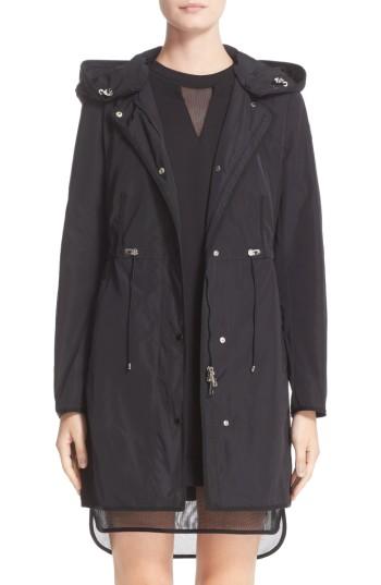 Women's Moncler Anthemis Rain Coat - Black