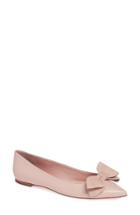 Women's Tory Burch Rosalind Bow Pointy Toe Flat M - Pink