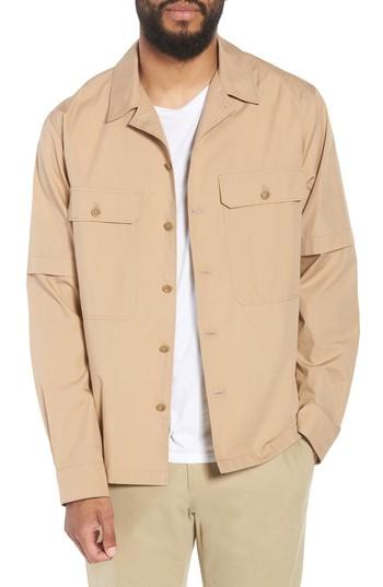 Men's Vince Regular Fit Shirt Jacket - Beige