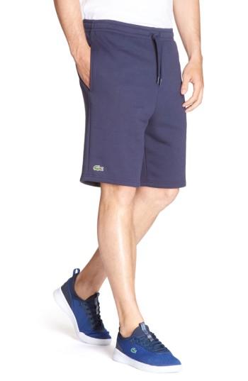 Men's Lacoste Sport Fleece Shorts (3xl) - Blue