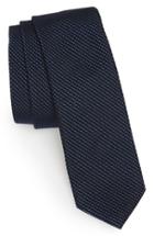 Men's Boss Grid Silk Tie, Size - Blue