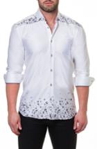 Men's Maceoo Luxor Counting White Slim Fit Sport Shirt (s) - White