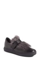 Women's Kennel & Schmenger Basket Slip-on Sneaker With Genuine Shearling Trim .5 M - Black