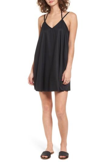 Women's Rvca Drop Stop Halter Slipdress - Black