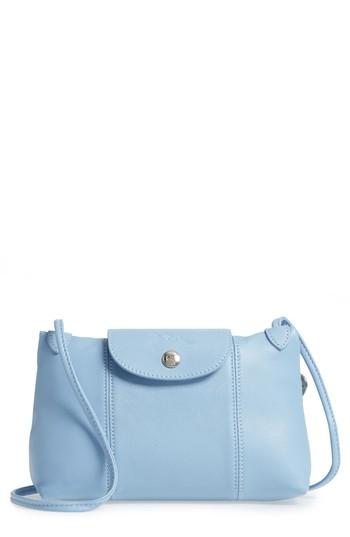 Longchamp Le Pliage - Cuir Crossbody Bag - Purple