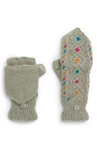 Women's Nirvanna Designs Lucy In The Sky Flip Top Mittens, Size - Grey