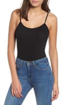 Women's Love, Fire Ribbed Body Suit - Black