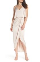 Women's Shona Joy Luxe Frill Tulip Hem Maxi Dress - Beige