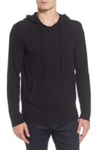 Men's Velvet By Graham & Spencer Modern Trim Pullover Hoodie, Size - Black