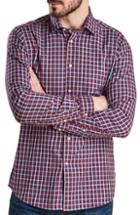 Men's Barbour Highfield Microcheck Sport Shirt, Size - Red