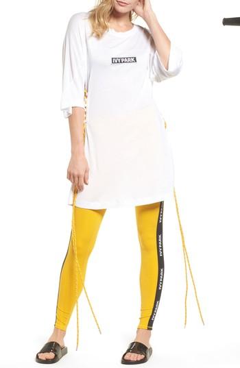 Women's Ivy Park Lace-up Football Tee - White