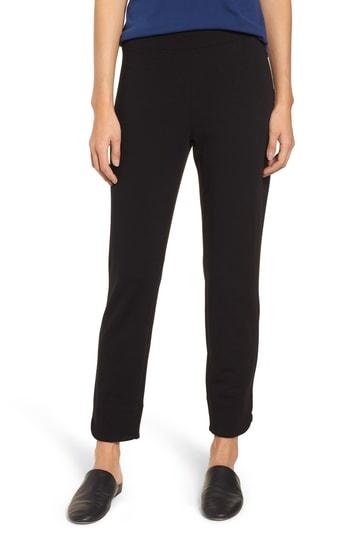 Women's Eileen Fisher Slim Crop Pants, Size - Black